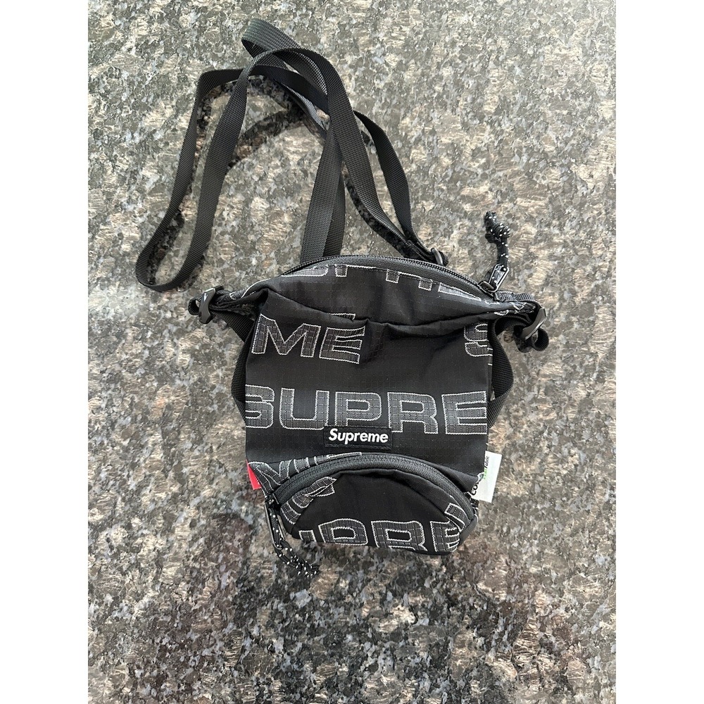 Authentic‎ Supreme Cordura Black Small Shoulder Utility Cross Neck  Body Bag